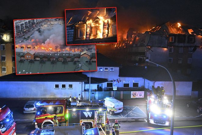 Pożar bloku w Ząbkach. Przerażające zdjęcia z miejsca tragedii