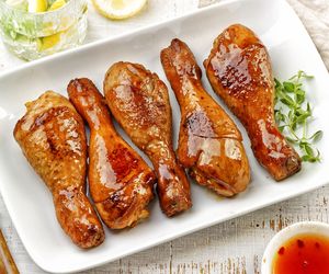 Karmelowe nóżki, czyli podudzia z kurczaka pieczone w słodko-korzennym sosie 