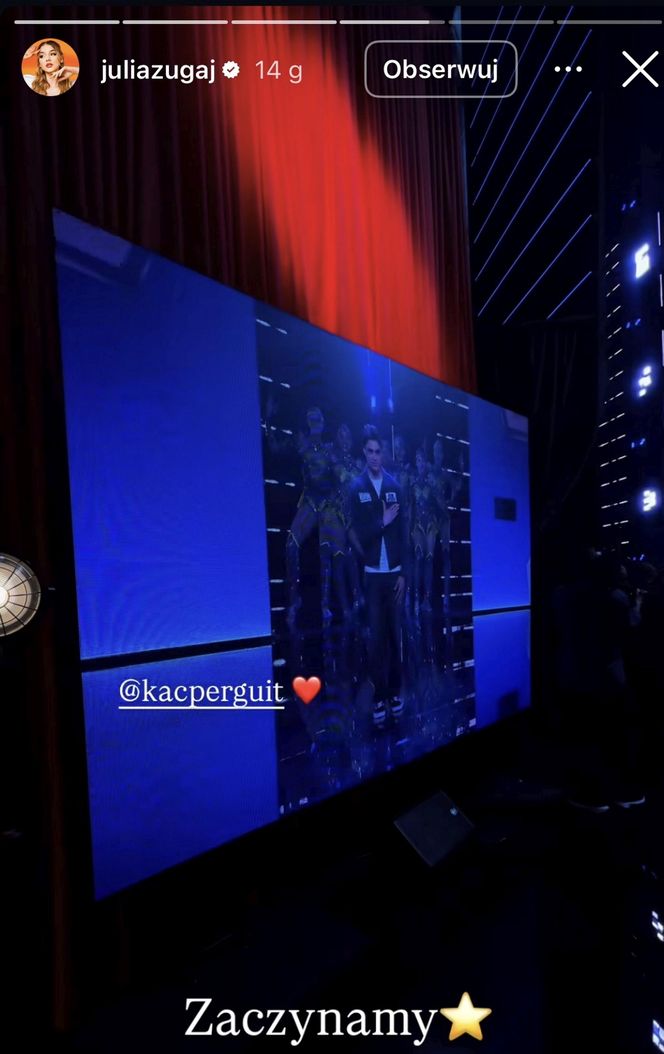 "Zakochana Julia Żugaj dopinguje nowego chłopaka w "Mam talent". Pokazała urocze zdjęcie z Kacprem Dworniczakiem"