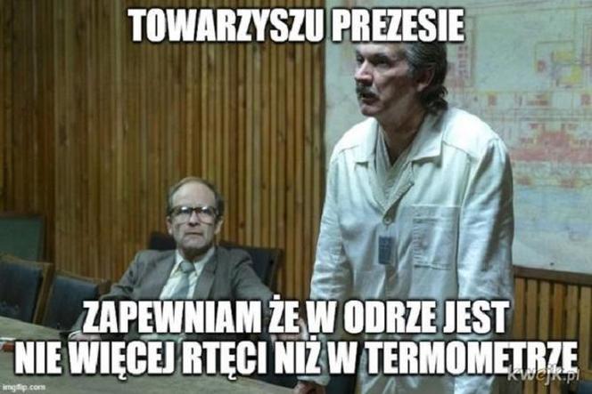 Zatruta Odra. Internauci komentują reakcje rządu [MEMY] 