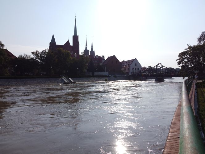 Sytuacja na Odrze we Wrocławiu