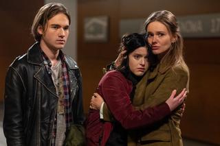 M jak miłość odc. 1712. Basia (Gabriela Raczyńska), Franka (Dominika Kachlik), Jasiek (Stanisław Dusza)