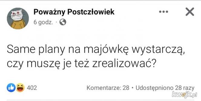 Memy na majówkę 2023. Te obrazki rozbawią Cię do łez!