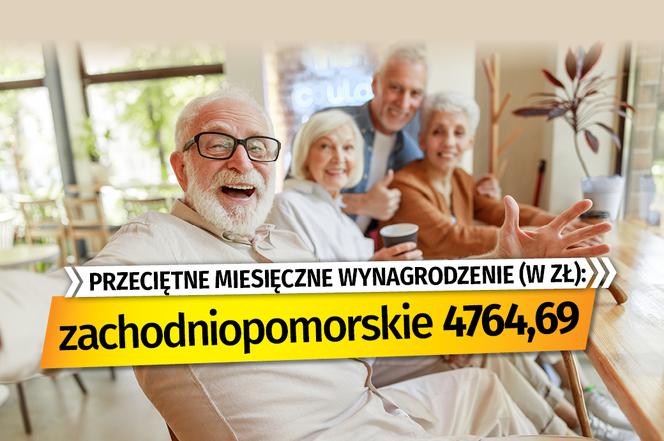 Przeciętne miesięczne wynagrodzenie (w zł)