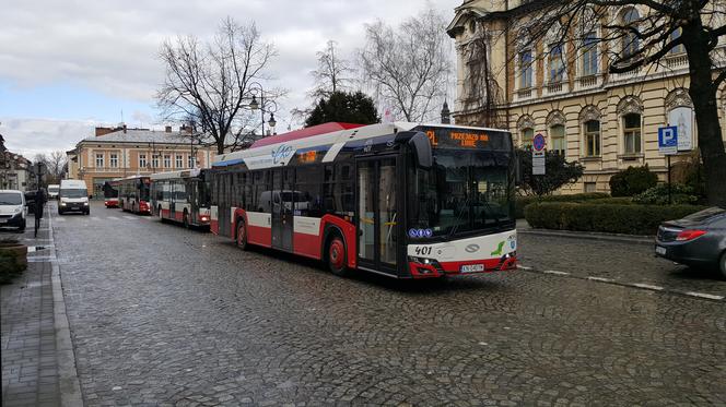 Protest kierowców nowosądeckiego MPK