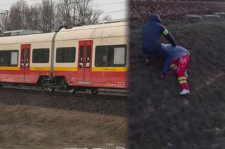 39-latek zobaczył pociąg i wszedł na tory. Dramatyczne sceny pod Łodzią [ZDJĘCIA]