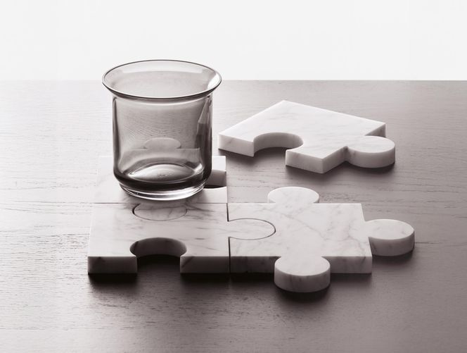  Szklanki Open Glass + podkładki Stonecut Puzzle