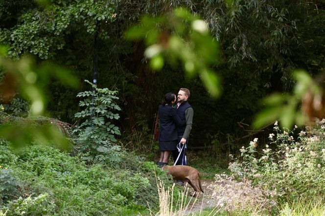 Jacek Ozdoba odpoczywa z żoną po ślubie