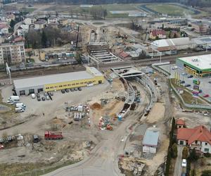 Modernizacja Rail Baltica: Łapy - widok na budowe tunelu