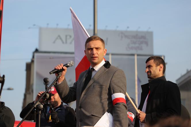 Robert Bąkiewicz na Marszu Niepodległości