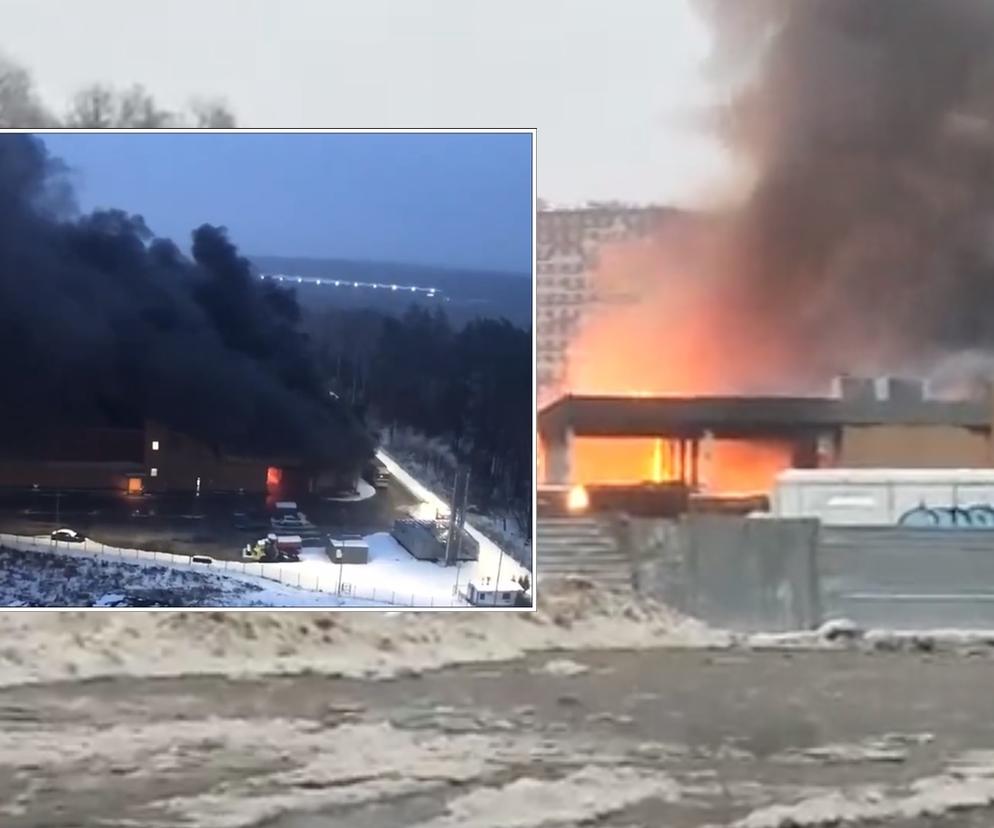 Ogromny pożar w Rosji. Pod Moskwą zawaliło się centrum handlowe