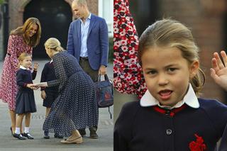 Księżniczka Charlotte poszła do szkoły! Kate i William odprowadzili ją pierwszego dnia [ZDJĘCIA]