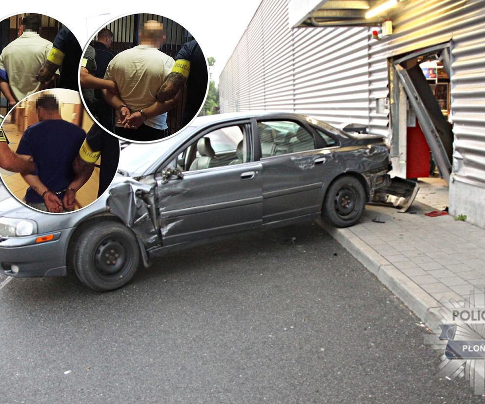  Zuchwały napad w Płońsku. Staranowali samochodem drzwi i ukradli elektronikę za 180 tys. zł!