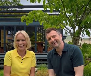 M jak miłość na planie. Dorota (Iwona Rejzner), Bartek (Arkadiusz Smoleński) 