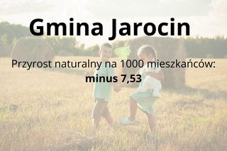 Gminy na Podkarpaciu o najniższym przyroście naturalnym 