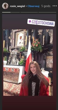 Roksana Węgiel na Jasnej Górze