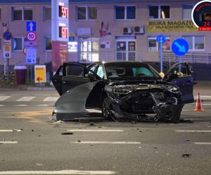 Kierowca audi wjechał w motocyklistę