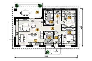 Projekt domu A101 W cieniu drzew (etapowy) - wizualizacje, plany