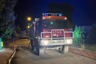 Nocny pożar przy Majora Zenona w Łosicach
