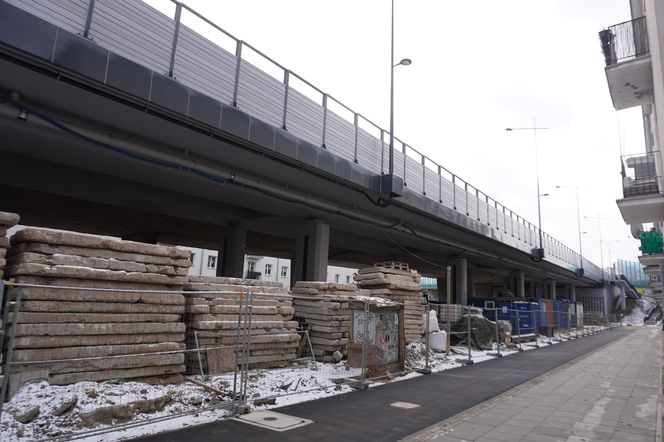 Remont wiaduktów przy dojeździe do Mostu Łazienkowskiego 15.02.2025