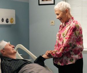 Barwy szczęścia odc. 3223. Krystyna Złota (Hanna Bieluszko), Krzysztof Jaworski (Jacek Kałucki)