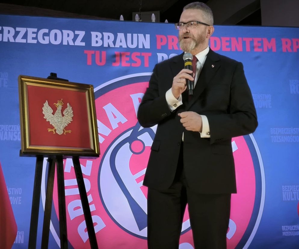 Grzegorz Braun spotkał się z wyborcami w Lesznie [ZDJĘCIA]