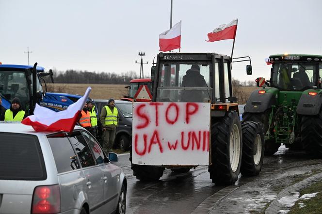 Protest rolników w Medyce