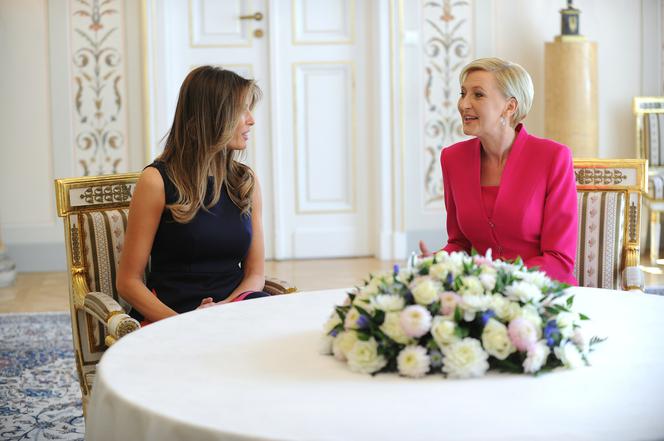 Melania Trump i Agata Duda w Warszawie
