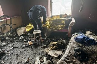 Bezdomny w Smolnie. Pomogli mu policjanci Komendy Powiatowej Policji w Pucku