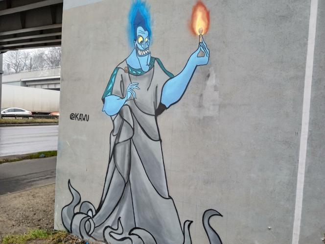 Hades nowym muralem Kawu w Poznaniu