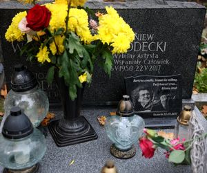 Tak wygląda grób Zbigniewa Wodeckiego
