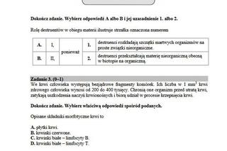 Egzamin gimnazjalny 2019 - część przyrodnicza