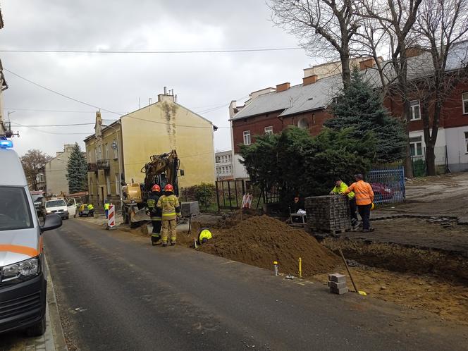 Uszkodzenie przyłącza gazowego na ul. Nowy Świat w Tarnowie