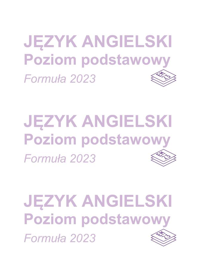 Matura poprawkowa 2023: angielski. Formuła 2023