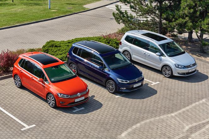 Minivany Volkswagena: Golf Sportsvan, Touran, Sharan