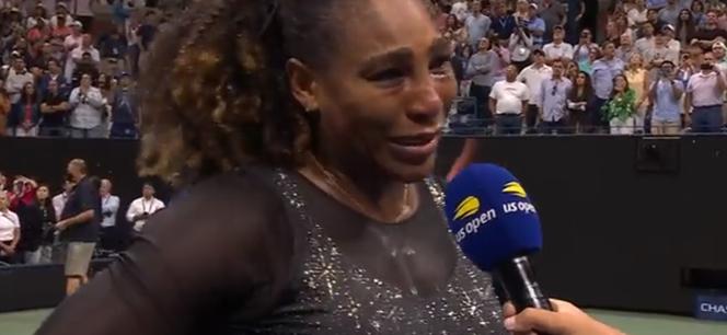 Serena Williams pożegnała się z kibicami! Wzruszające sceny na US Open, nie powstrzymała łez