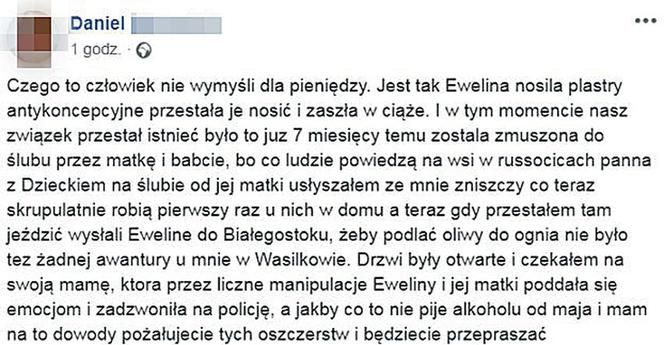 Martyniuk. Nasz związek przestał istnieć jak Ewelina zaszła w ciąże.