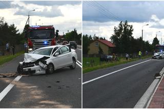 7-latek w szpitalu wojewódzkim! Dwie mieszkanki Warszawy z dziećmi zderzyły się na DK nr 7 w Wiśniewie [ZDJĘCIA]