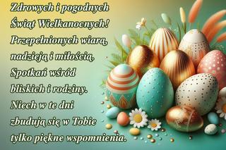 Kartka wielkanocna 2024 z życzeniami - do pobrania i wysłania za darmo