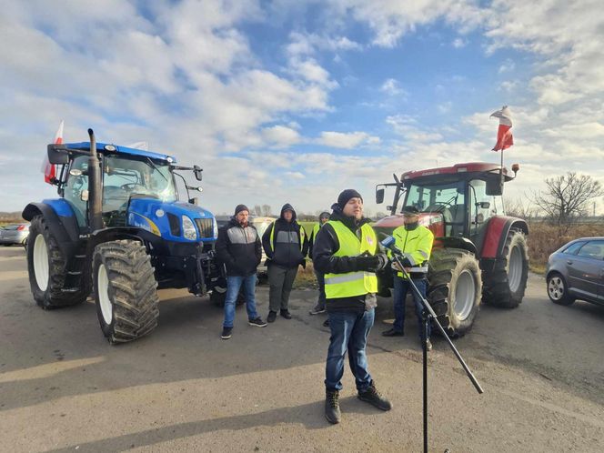 Skromny protest rolników