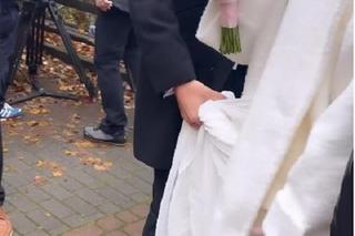 Na dobre i na złe na planie. Ślub Blanki (Pola Gonciarz) i Mario (Marcin Korcz)