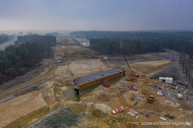 Budowa S7 na trasie Napierki - Płońsk. Zobacz postępy prac [GALERIA]