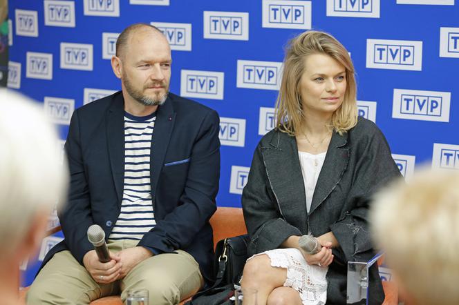 Emilia Komarnicka-Klynstra i jej mąż Redbad Klynstra-Komarnicki na festiwalu Dwa Teatry