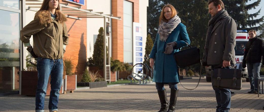 Na dobre i na złe odcinek 595. Wiktoria Consalida (Katarzyna Dąbrowska), Tomasz Rzepecki (Ireneusz Czop), Blanka (Pola Gonciarz)