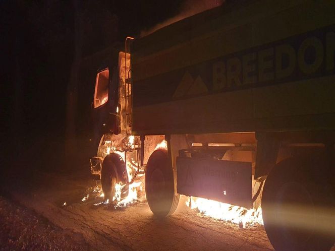 Ciężarówka płonęła jak pochodnia! Droga była zablokowana