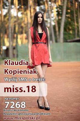Wybory miss polski 2014 Klaudia Kopieniak