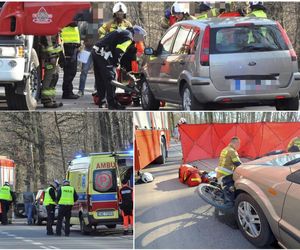 12-letni Sambor zobaczył kolegów po drugiej stronie ulicy, skręcił rowerem wprost pod auto