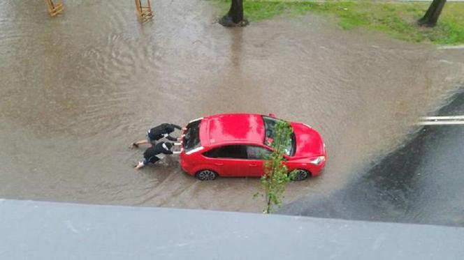 Borowskiego po deszczach