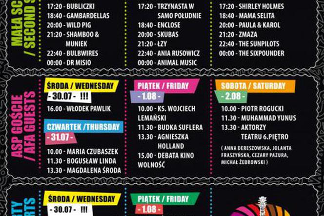 PRZYSTANEK WOODSTOCK 2014: Program. Ułóż swój line-up i godziny Przystanku Woodstock 2014 [VIDEO]