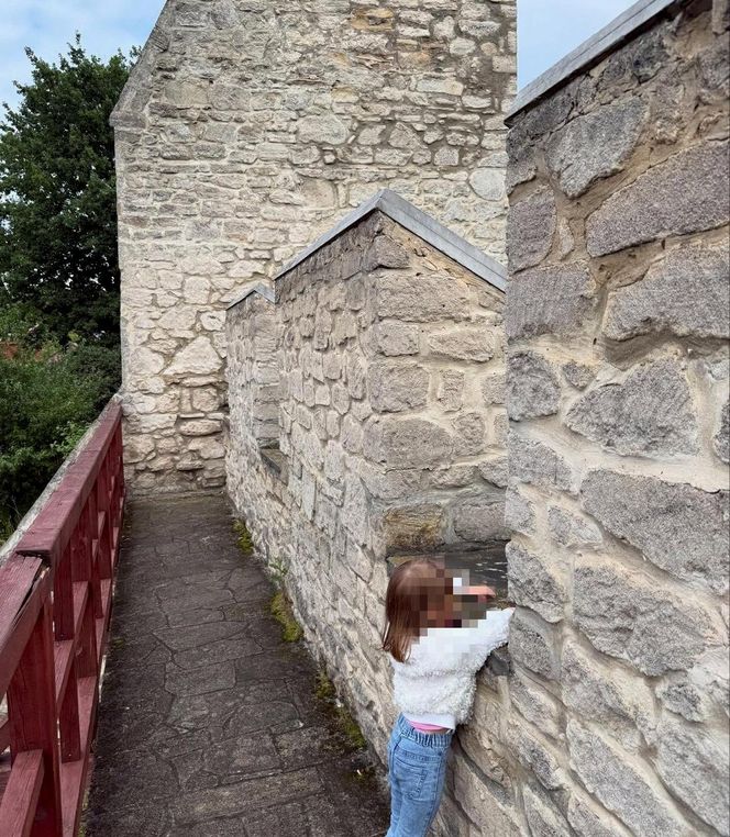 Patryk Jaki na zamku z rodziną